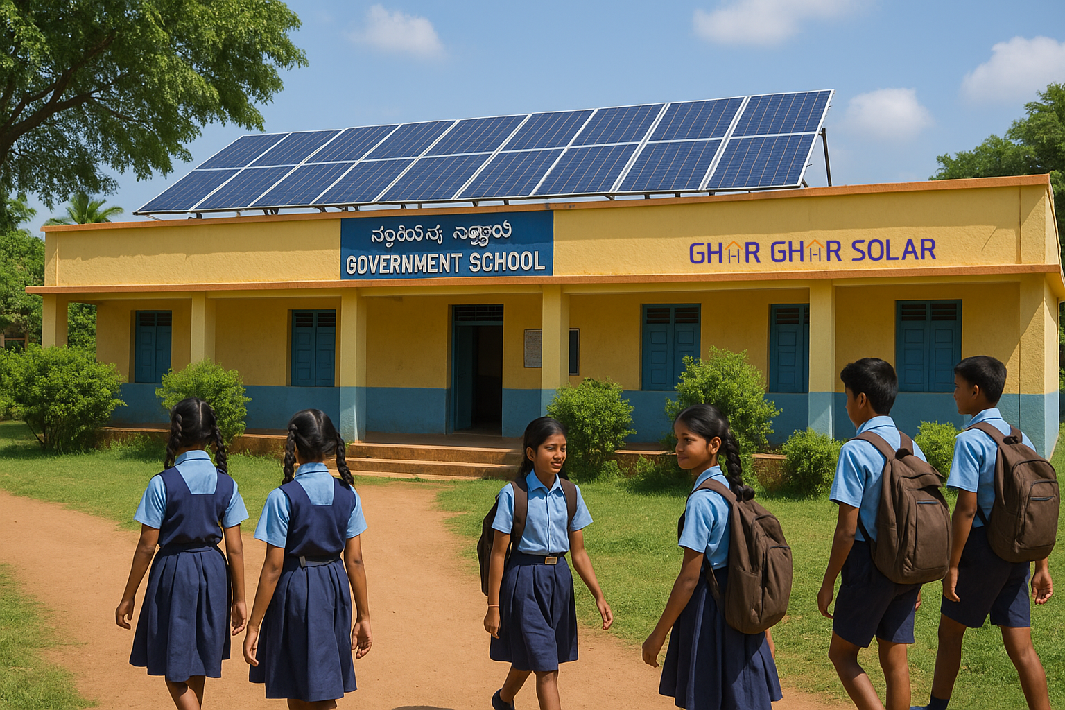 Solar Boost for Hubballi Govt Schools